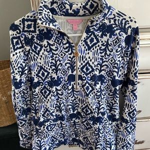 lilly pulitzer long sleeve quarter zip